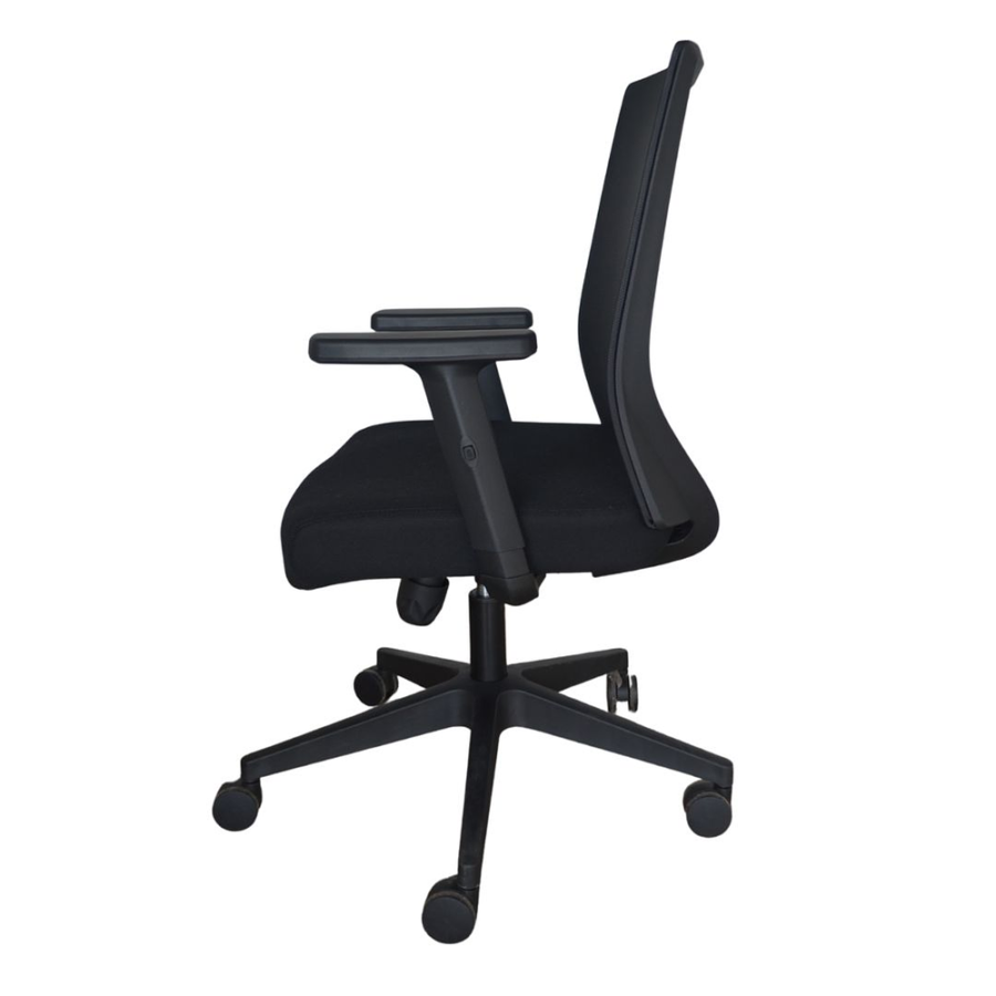Vista posterior o lateral de SILLA INFINITY C/BASE NYLON, sillas operativas con diseño para oficinas y espacios corporativos en Chile.