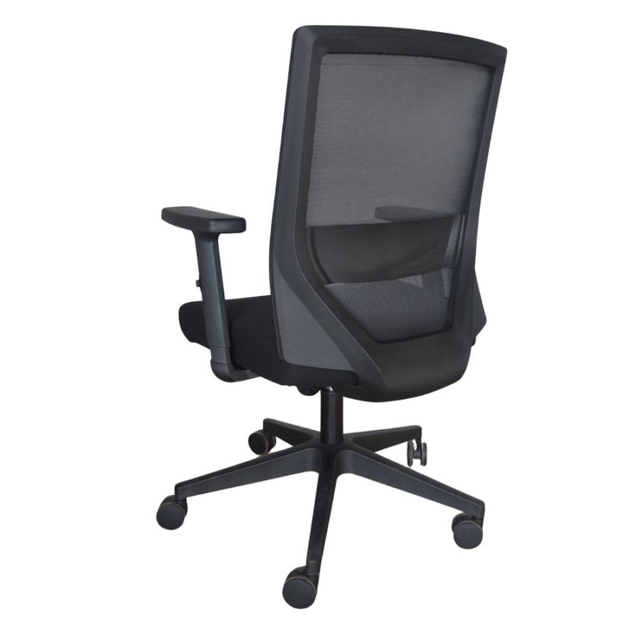 Vista posterior o lateral de SILLA INFINITY C/BASE NYLON, sillas operativas con diseño para oficinas y espacios corporativos en Chile.