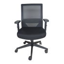 Vista posterior o lateral de SILLA INFINITY C/BASE NYLON, sillas operativas con diseño para oficinas y espacios corporativos en Chile.