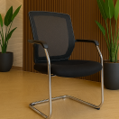 Imagen principal de Silla de Reunión Tera Trineo, sillas & sillones para oficina y espacios corporativos en Chile.
