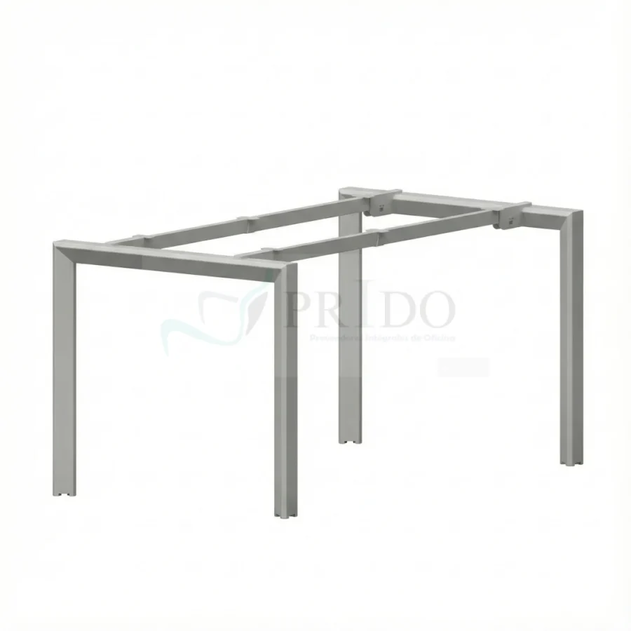 Estructura metálica completa modelo Diamante, base resistente para mesas de oficina.