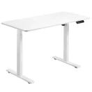 Escritorio ajustable blanco modelo New Prime con altura regulable y diseño moderno.