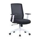 Silla de oficina ergonómica modelo Tossy en color blanco con respaldo alto.