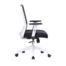 Silla de oficina ergonómica modelo Tossy en color blanco con respaldo alto.