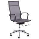 Silla Carson alta gris