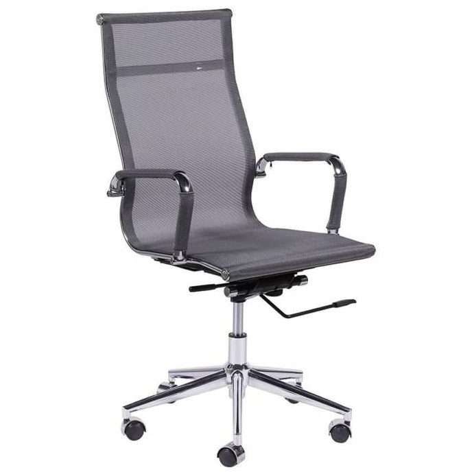 Silla Carson alta gris