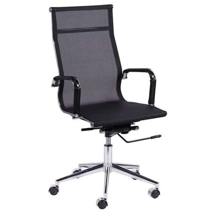 Silla Carson alta negra