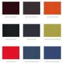 Muestra de colores disponibles para tapiz en ecocuero.