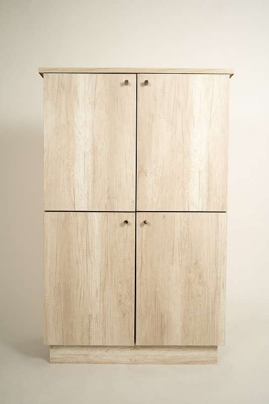 Vista posterior o lateral de Mueble Locker de Oficina, mobiliario de oficina con diseño para oficinas y espacios corporativos en Chile.