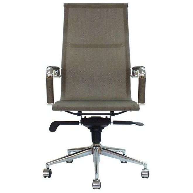 Silla ejecutiva Carson alta beige
