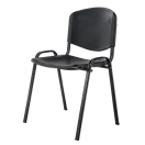 Silla Novaiso de polipropileno negra.