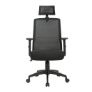 Vista frontal de Silla Ejecutiva Tossy Full, sillas ejecutivas para oficina, recepción o espacios de trabajo en Chile.