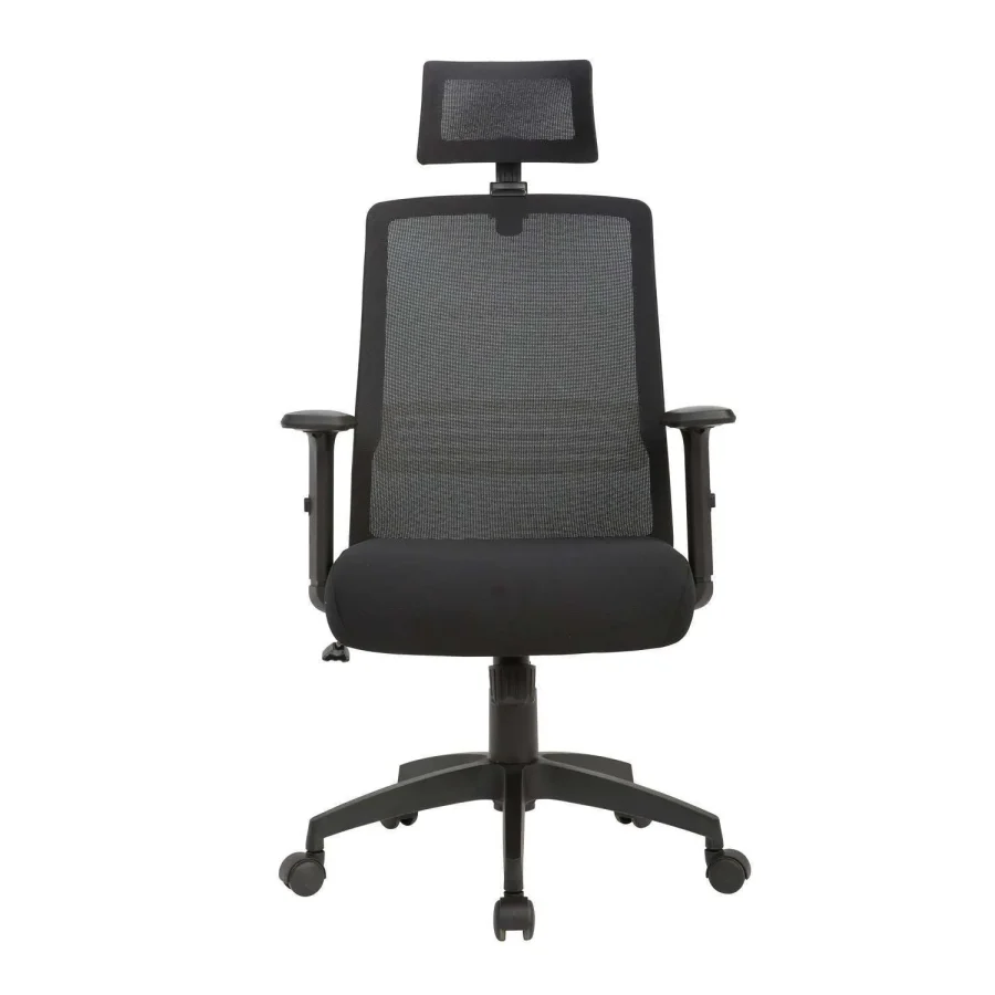 Vista frontal de Silla Ejecutiva Tossy Full, sillas ejecutivas para oficina, recepción o espacios de trabajo en Chile.