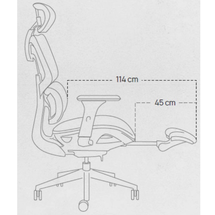 Vista de detalle de Silla Gerencial Ergoplus, mueble para oficina en Chile.