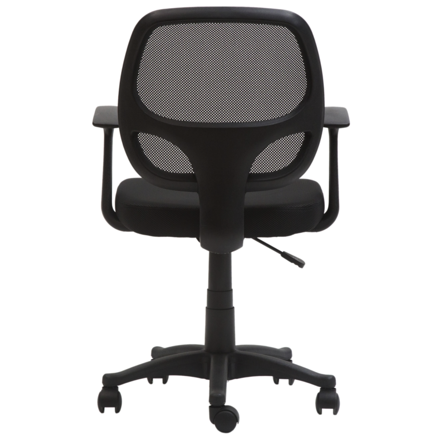 Vista posterior o lateral de Silla Operativa Génova, sillas operativas con diseño para oficinas y espacios corporativos en Chile.