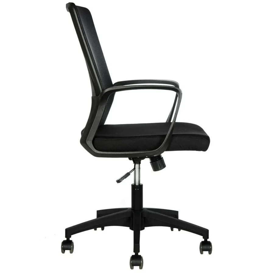 Vista posterior o lateral de Silla Operativa Happy, sillas operativas con diseño para oficinas y espacios corporativos en Chile.