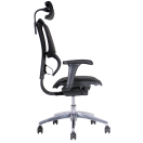 Vista posterior o lateral de Sillón Gerencial IOO Black, sillones gerenciales con diseño para oficinas y espacios corporativos en Chile.