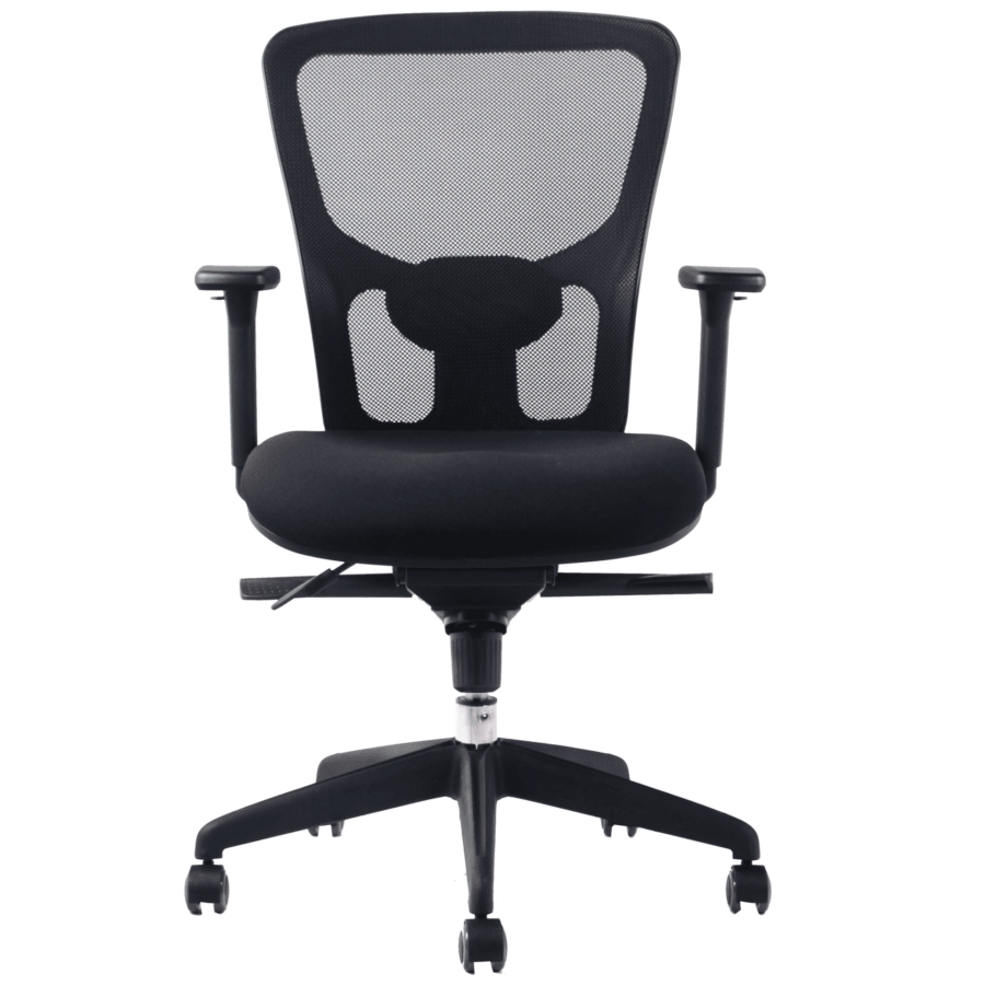 Vista posterior o lateral de Silla Ejecutiva Leep, sillas ejecutivas con diseño para oficinas y espacios corporativos en Chile.