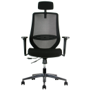 Vista frontal de Silla Ejecutiva Rolla, sillas ejecutivas para oficina, recepción o espacios de trabajo en Chile.