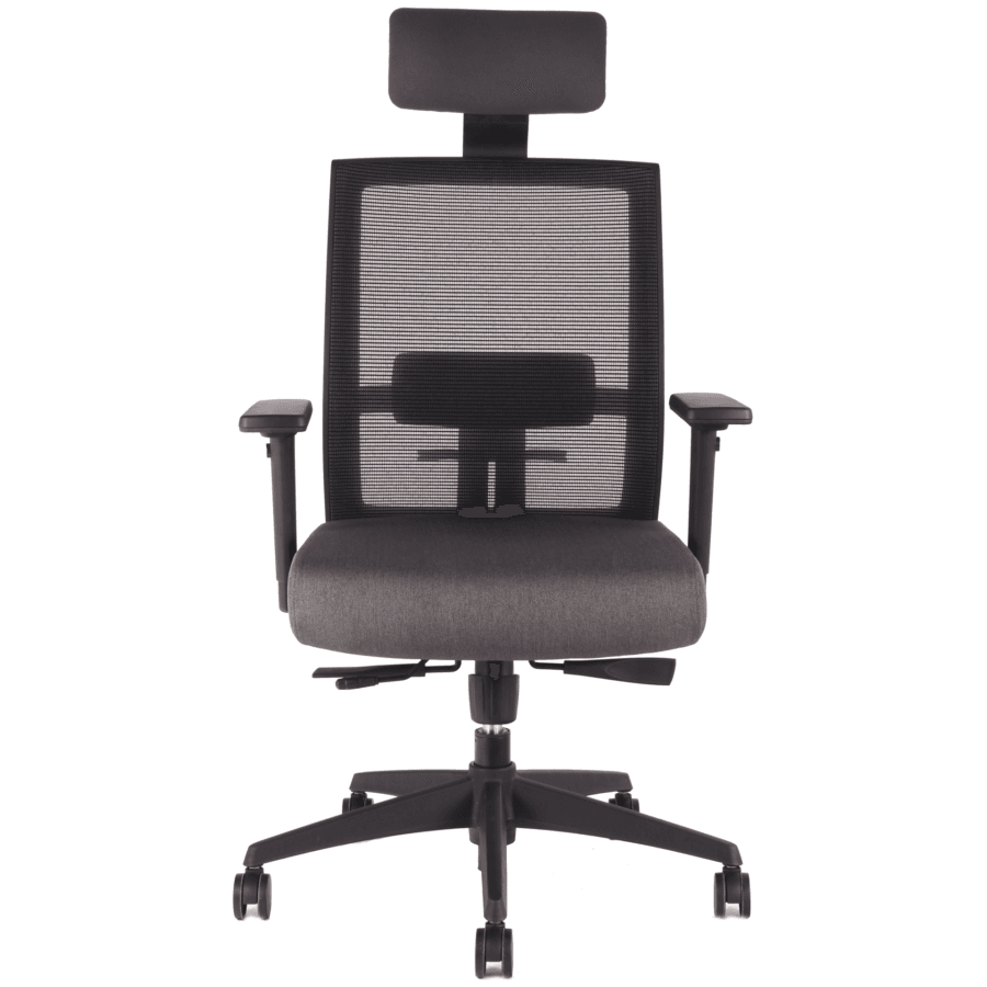 Vista posterior o lateral de Silla Gerencial Tor, sillones gerenciales con diseño para oficinas y espacios corporativos en Chile.