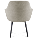 Vista posterior o lateral de Silla Vito 4 patas, poltronas con diseño para oficinas y espacios corporativos en Chile.