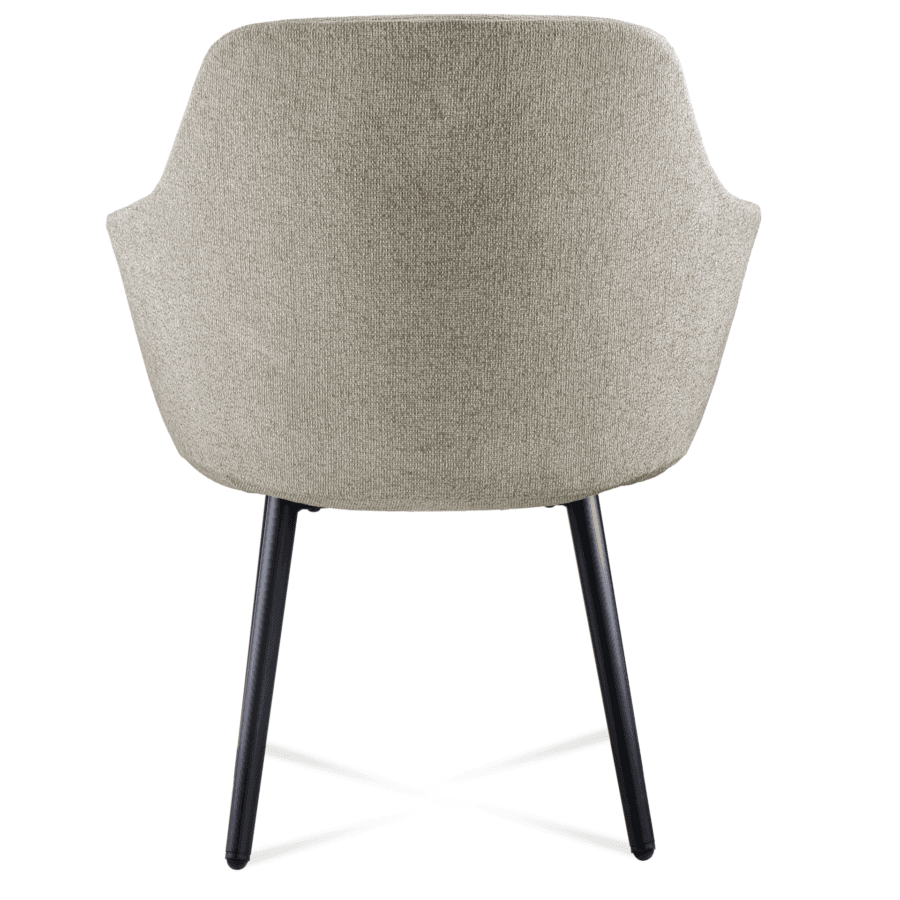 Vista posterior o lateral de Silla Vito 4 patas, poltronas con diseño para oficinas y espacios corporativos en Chile.