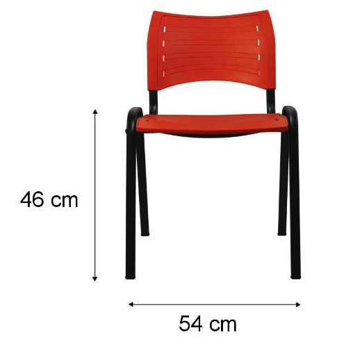 Vista de detalle de Silla Spring Polipropileno, mueble para oficina en Chile.