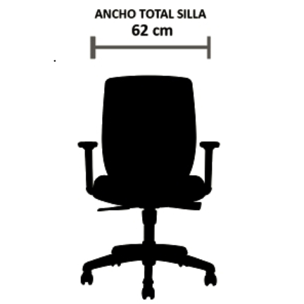 Vista de detalle de Silla Ejecutiva Work Up, mueble para oficina en Chile.