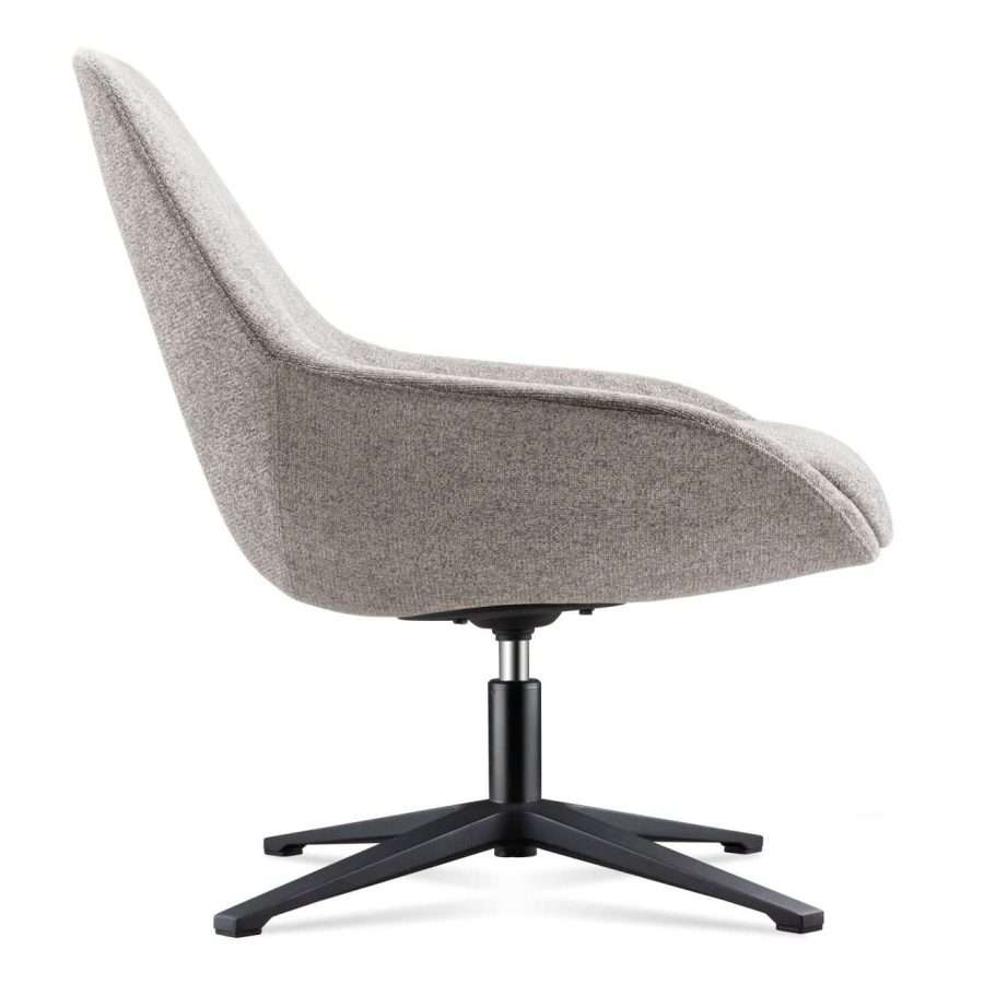Vista posterior o lateral de Silla Sara Estrella Giratoria, poltronas con diseño para oficinas y espacios corporativos en Chile.