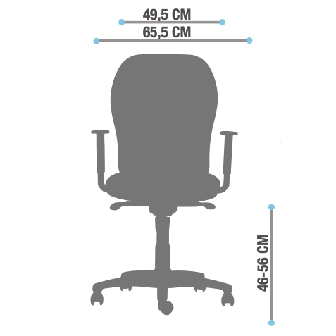 Vista de detalle de Silla Ejecutiva Q3  One, mueble para oficina en Chile.