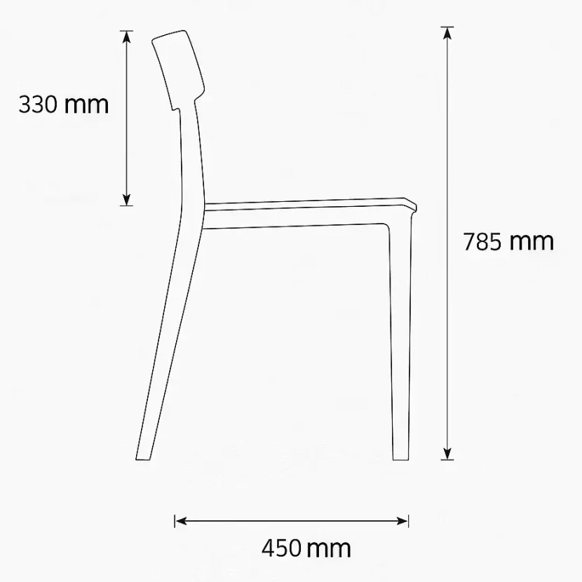 Vista de detalle de Silla Margaret, mueble para oficina en Chile.