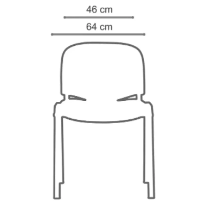 Vista de detalle de Silla de Visita Novaiso Tapizada, mueble para oficina en Chile.