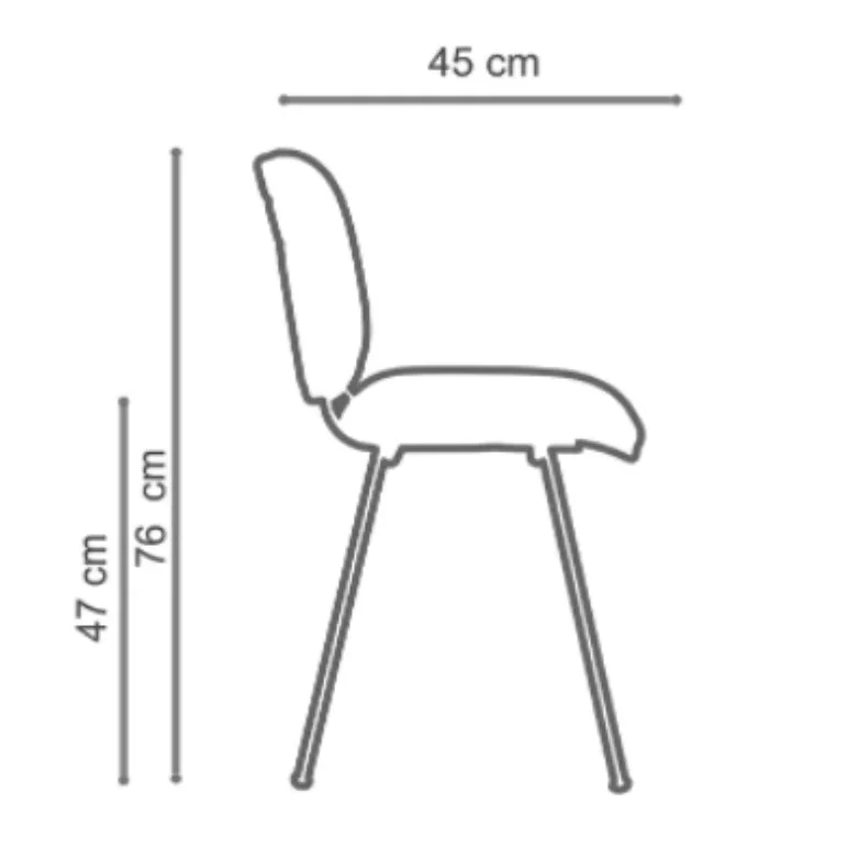 Vista de detalle de Silla de Visita Novaiso Tapizada, mueble para oficina en Chile.