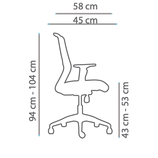 Vista de detalle de Silla Ejecutiva Big Boss, mueble para oficina en Chile.