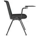 Silla Delta para cursos, paleta plegable y cuatro patas metálicas.