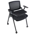 Silla Elba training negra, paleta lateral y ruedas.