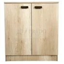 Alacena baja con puertas abatibles y repisa interna.