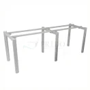 Estructura metálica de mesa de reunión Elpis en color gris, base sin cubierta, imagen en fondo blanco.