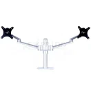 Brazo monitor escritorio Soporte Atlas Doble en color plateado