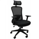 Silla de oficina ergonómica Toronto en perspectiva 3/4 mostrando el asiento acolchado y la estructura reforzada.