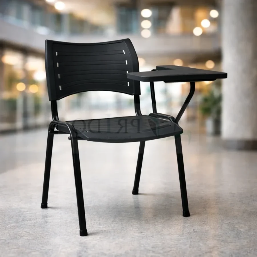 Silla Universitaria Spring Polipropileno Negro/Azul
