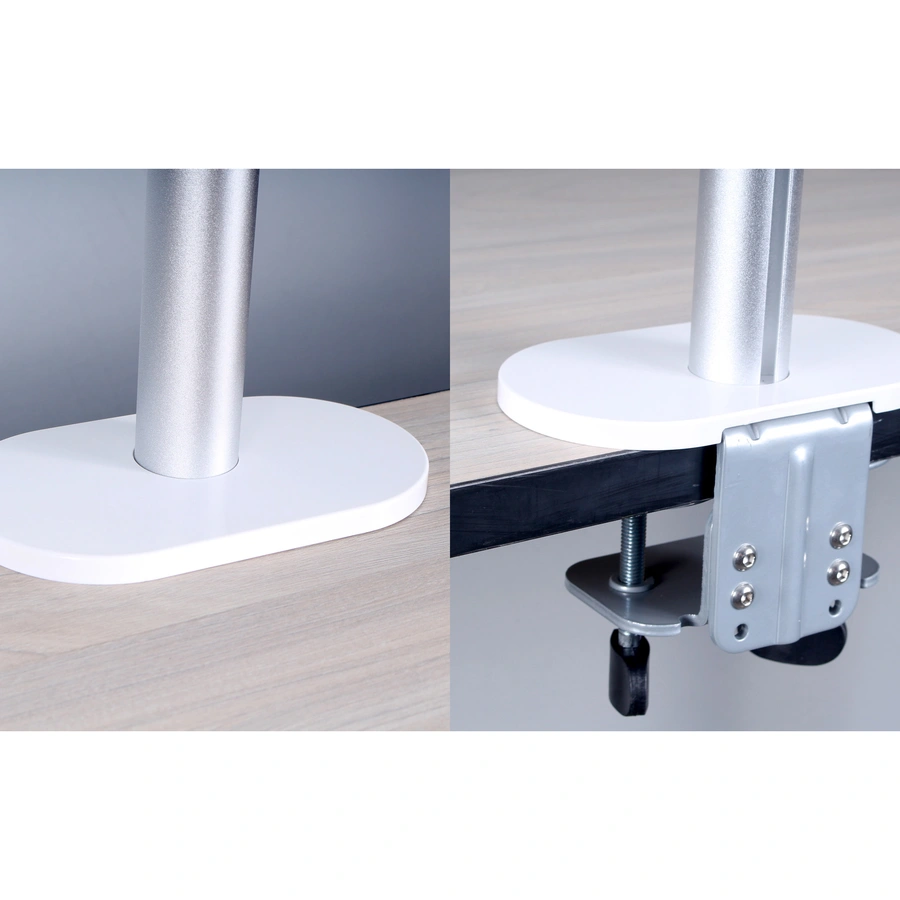 Soporte para monitor OZ Single con brazo hidráulico en escritorio