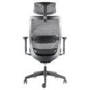 Silla ejecutiva Apolo con cabecero, base de nylon, vista trasera - Prido
