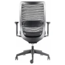 Silla ejecutiva Apolo sin cabecero, base de nylon, vista trasera - Prido