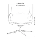 Esquema de diseño de la silla giratoria con auto retorno Toto