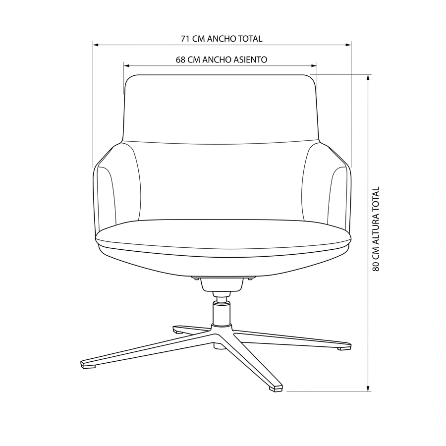 Esquema de diseño de la silla giratoria con auto retorno Toto