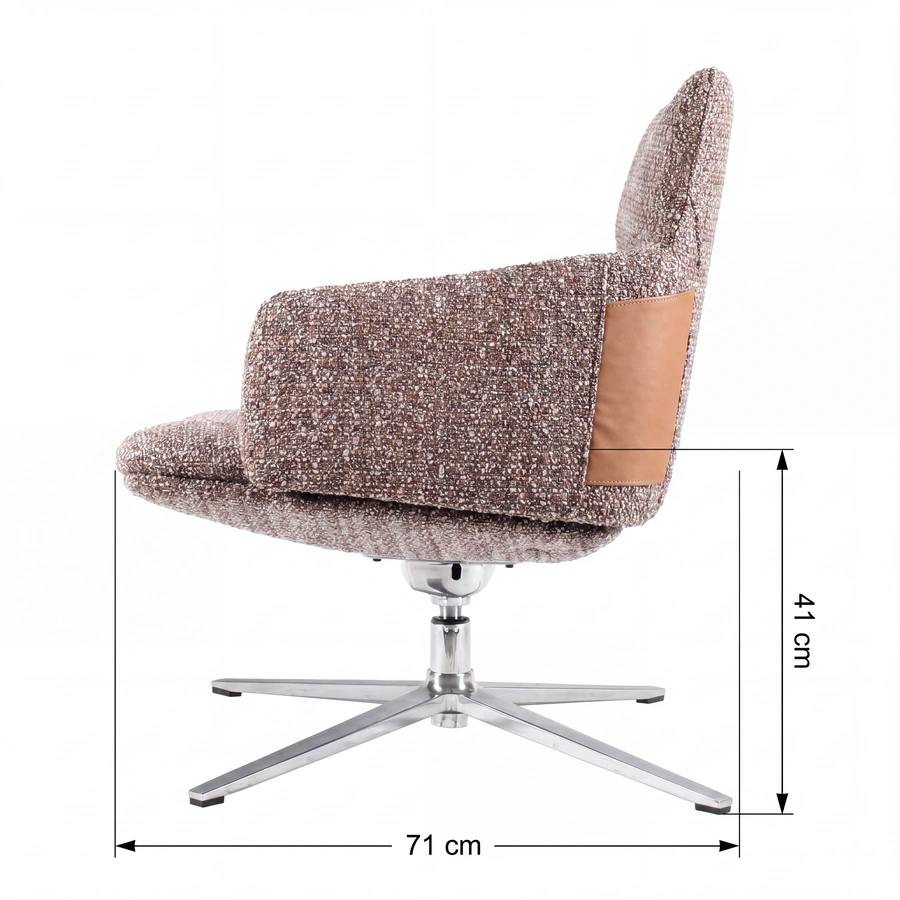 Dimensiones y medidas de perfil de la silla de reunión Toto
