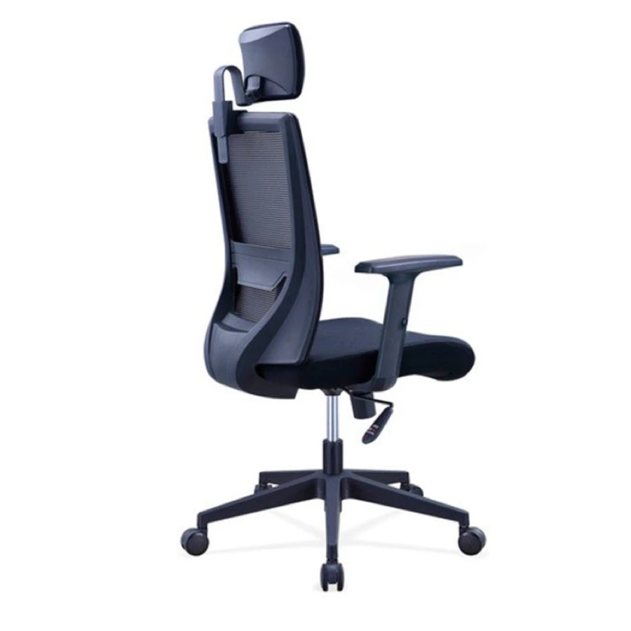 Silla de escritorio Ergomix en malla con cabecero regulable