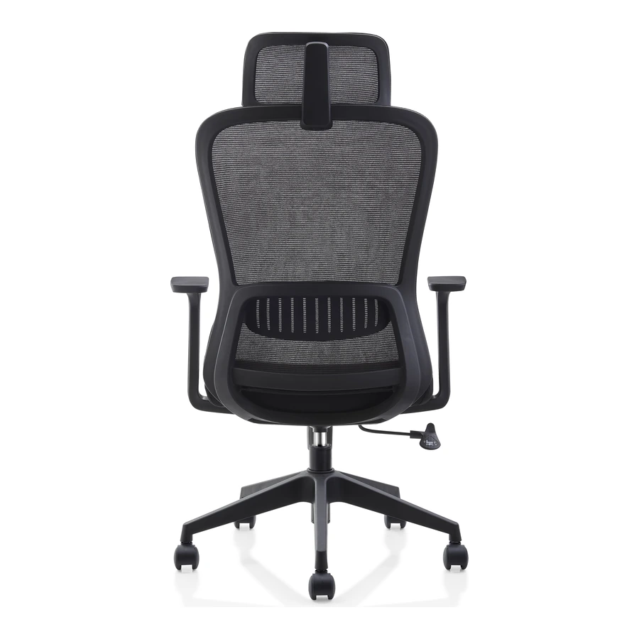 Silla operativa Gloria con base de nylon, vista trasera