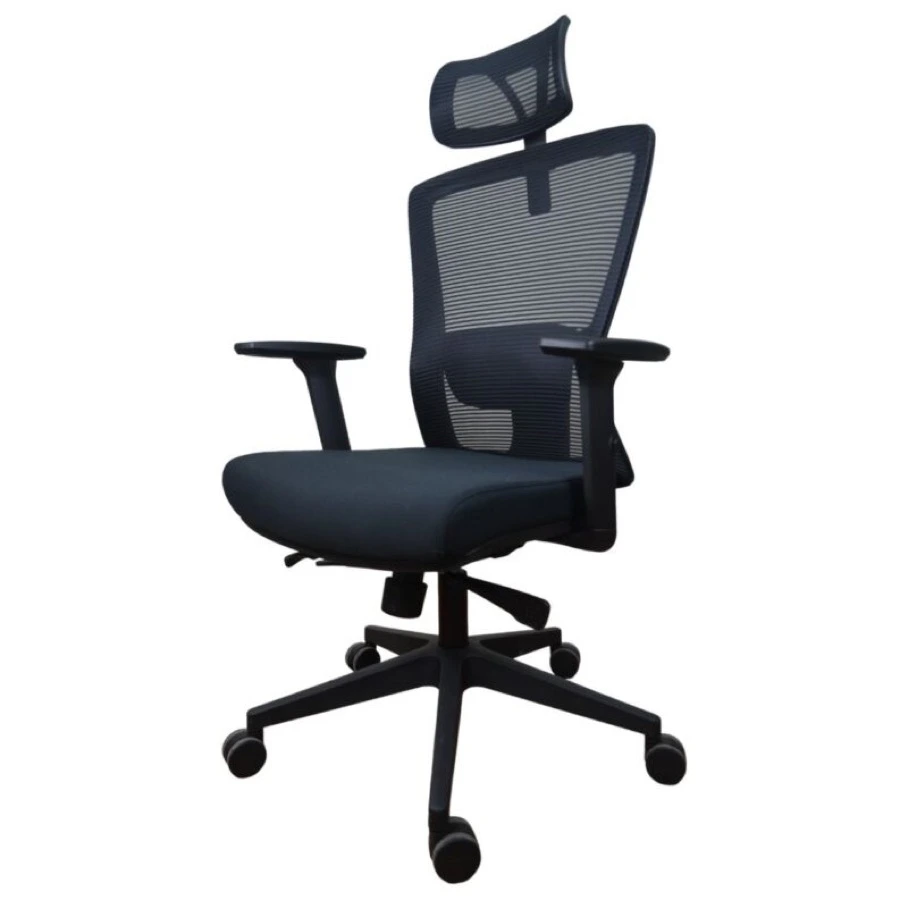 Silla de oficina Thornez Slider con apoyo lumbar acolchado
